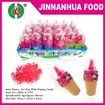 ice pop with popping candy