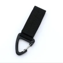 Nylon Tactical Carabiner Lanyard Strap Keychain