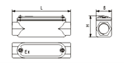 Saipwell/Saip Best Selling BHC Explosion-proof Die Casting Aluminium Conduit Outlet Box(BHC-E)