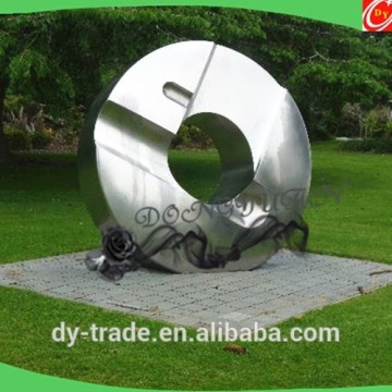 stainless steel garden sculpture