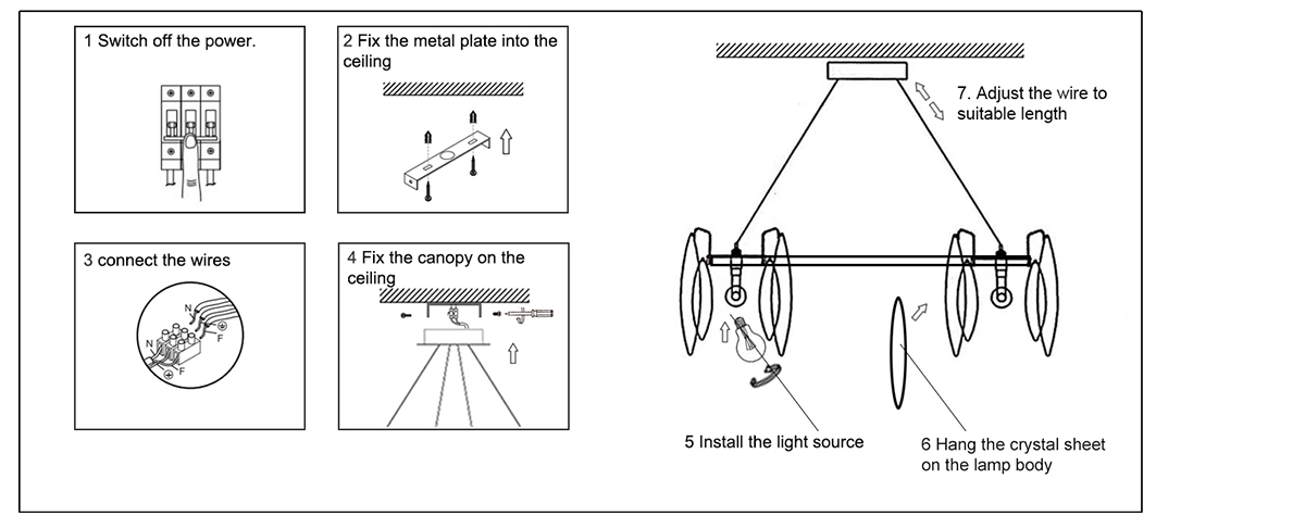 chandelier installation method chandelier installation method
