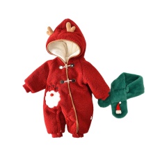 Winter-Autumn Christmas Infant Kids Cotton Jumpsuits