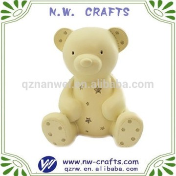 Beauty bear piggy bank for children