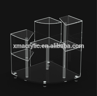 acrylic ornaments display rack, plexiglass goods shelf, PMMA documents rack