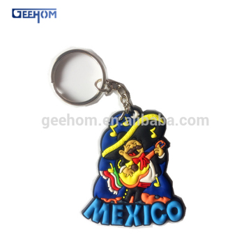 Mexico souvenir keychain, cheap pvc 3d keychain