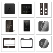 Taped Tempered silk print touch screen glass plate