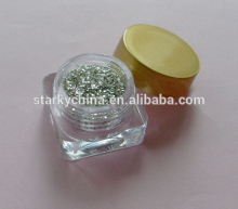 1mm poly silver glitter flake powder