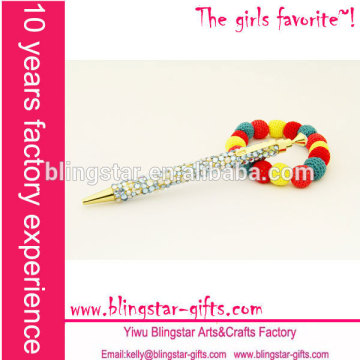 hot selling mixed stone clear rhinestone long pen