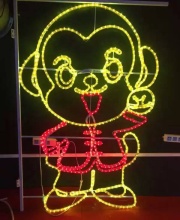 LED Christmas Monkey Silhouettes Lights for Outdoor Decoration