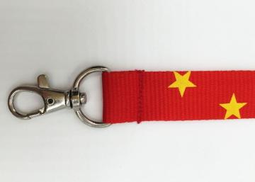 Customized Exhibition Silk Screen Printed Logo Lanyards