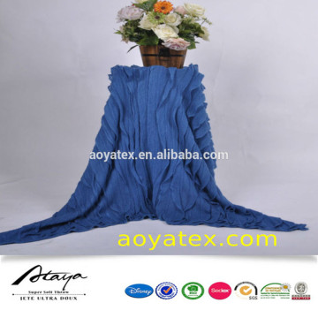 ruffle fleece fabric acrylic blanket price