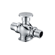 Chrome Plated Brass Pedal Time-delay Valve for Toilet Flush System