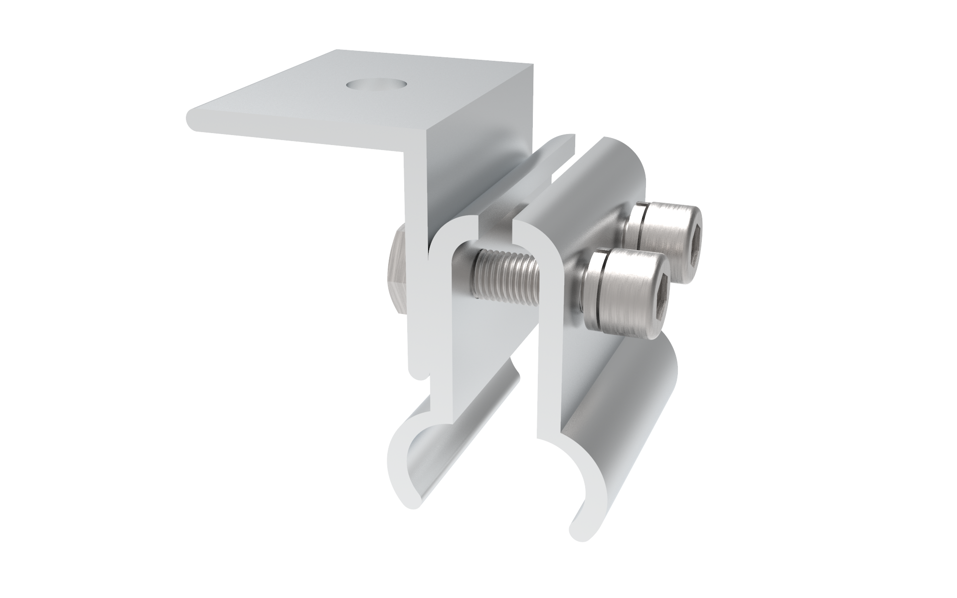 Abrazadera de costura vertical redondeada extendida Extended Rounded Standing Seam Clamp