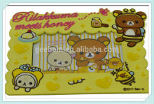 cartoon bear soft pvc photo frame / kids picture frame