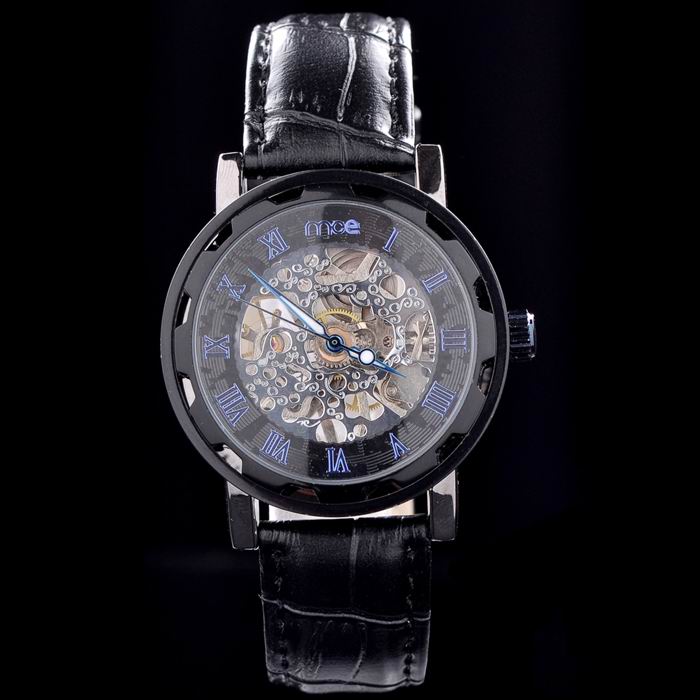 chinese movement winner skeleton western automatic mechanical watch