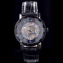 chinese movement winner skeleton western mechanical watch