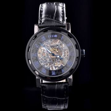 chinese movement winner skeleton western mechanical watch