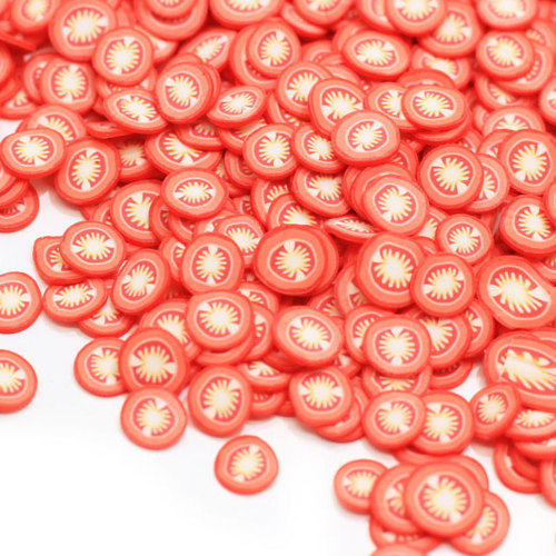 10mm Tomato Clay Slice Soft Pottery Sprinkles for Slime Filler