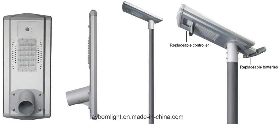 Solar Energy 60W Integrated LED Street Lights for Public Square/Park/Plaza