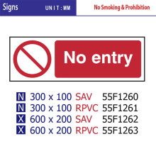 NO ENTRY SIGNS pvc board warning signs high quatity safety signs