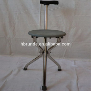 Aluminum folding crutch with seat