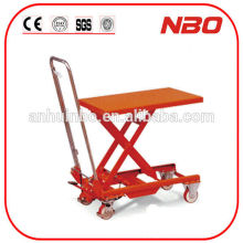 NBO hand lift table, mini scissor lift table, hydraulic lift table sell