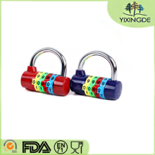 4 digit combination resettable zinc alloy Fashion fitness lock