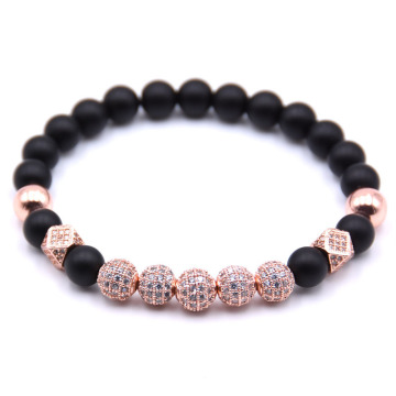 8mm Essential Oil Beads Bracelet Matte Onyx Bracelet Perfume Diffuser Bracelet for Men Women