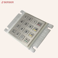 4x4 Numeric Matrix Keypad IP65 Keypad Industri Stainless Mencuri Keypad Logam Logam Pinpad