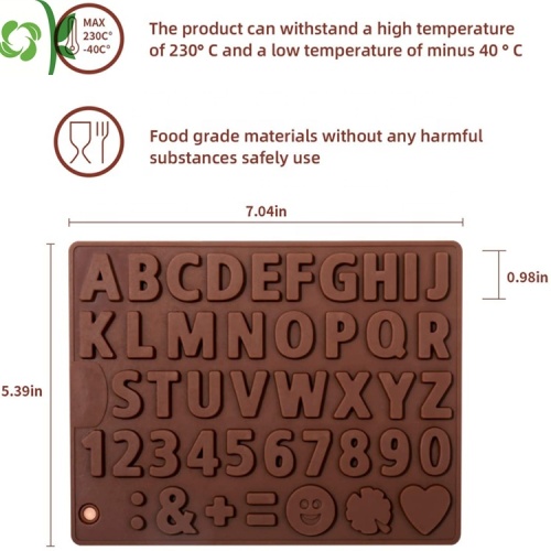 Molde de silicona para chocolate de forma cuadrada