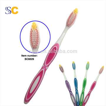 Fresh design pink toothbrush with long handle