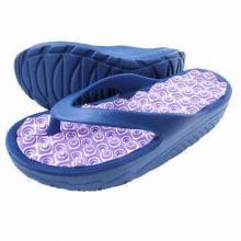 Women's EVA Slippers with Messaging Insole, Available in Various Upper Designs