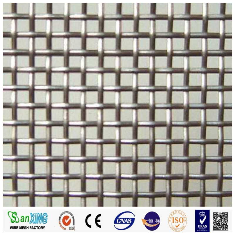 Vävd trådskärm Mesh Crimped Wire Mesh/rostfritt stål Crimp Woven Wire Mesh