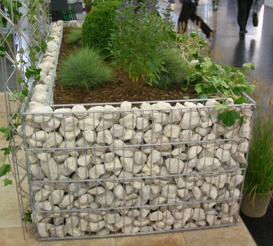 Galvanized Landscaping Gabion Planter