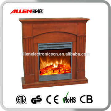 wooden 220v electric fireplace inserts with mantel