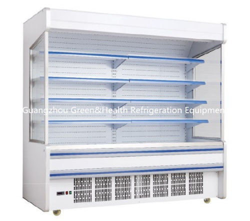 Adjustable Multideck Open Commercial Chiller , Beverage Drinks Coolers For Store