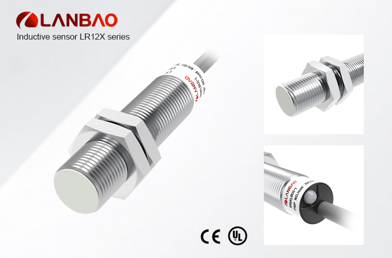 LANBAO LR12 series popular industrial M12 position proximity switch CE dc 2 wires inductive sensor 2mm 4mm range cable way