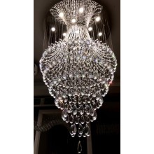 Luz de lámpara de cristal de lujo Ligera LED y iluminación personalizada para la sala de estar Pasillo