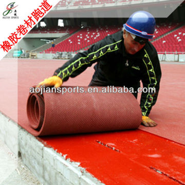 athlete track or rubber running track for sports equipment