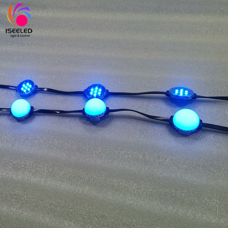 Edificio Decorativo Digital RGB LED Point Light String