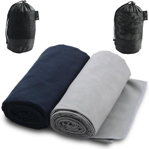 Serviette de sport en microfibre absorbante avec sac