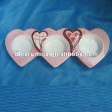 little ceramic heart plate