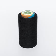 Cotton Yarn - 100% Cotton OE Knitting Thread, Black Blend Yarn