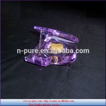 Clear Music Box fashion Crystal Piano