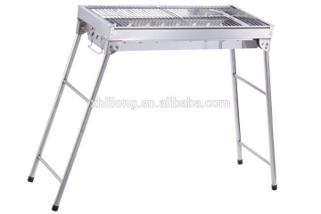 Comping equipment adjustable legs stainless steel one time use bbq grill