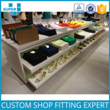 Original Creative Wooden Cloth Shop Counter Table Design