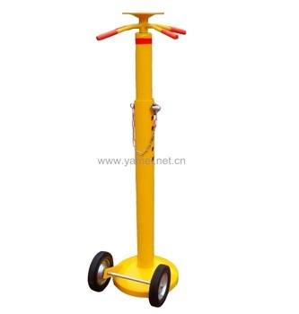 Spin Top Trailer Stabilizing Jack with Rubber Wheel