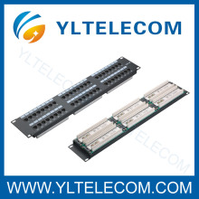 2U 19inch 48port(6*8) Patch Panel Cat.5e and Cat.6 type