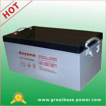 Wind/Solar Power Storage Gel Battery 250ah 12V