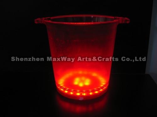 Eco-friendly LED Colourful Hot Sale Ice Bucket/Tong/Container